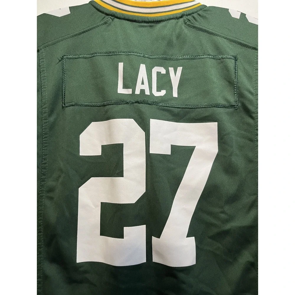 NIKE NFL Green Bay Packers On Field Football Jersey Green Size L Youth
